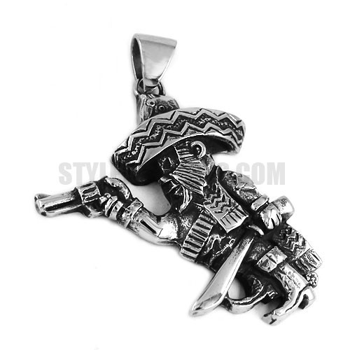 Denmark Bandits Pendant Stainless Steel Bandidos Pendant SWP0395 - Click Image to Close